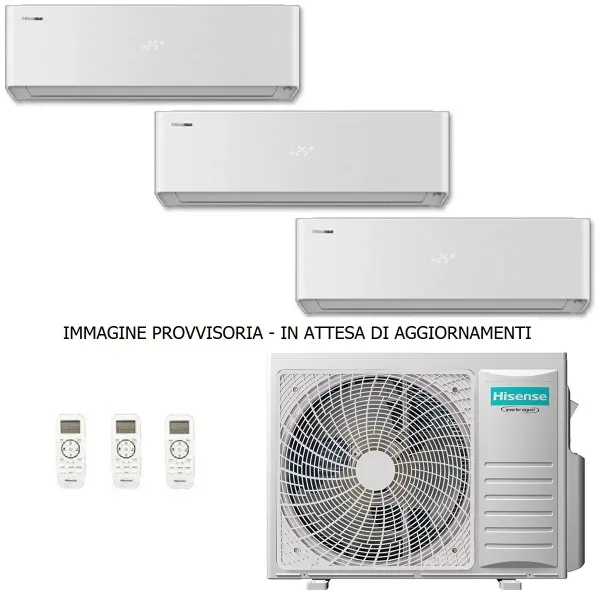 Hisense Trio Split Klimageräte 9+9+9 3AMW52U4RJC QH25XV0AG QH25XV0AG QH25XV0AG Energy PRO X WiFi R-32 QH-G-9+9+9+3AMW52U4RJC