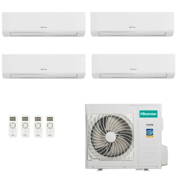 Hisense Quadri Split Klimageräte Energy Ultra 7+7+7+24 5AMW125U4RTA KE20MR01G KE20MR01G KE20MR01G KE70KT01G R-32 KE-G-7+7+7+2...