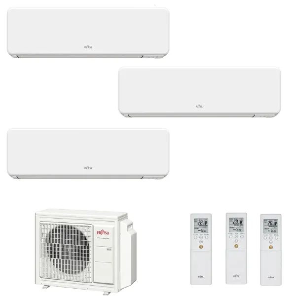 Fujitsu Trio Split KG WiFi 7+7+7 AOYG18KBTA3 ASYG07KGTF ASYG07KGTF ASYG07KGTF Klimageräte Weiß R-32 Klimageräte ASYG-KG-7+7+7...