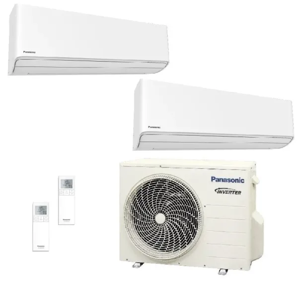 Panasonic 1.5+1.5 kW Duo Split CU-2Z35TBE CS-MZ16ZKE CS-MZ16ZKE Klimaanlagen Z Etherea Weiß 5000+5000 Btu WiFi R-32 CS-MZ16ZK...