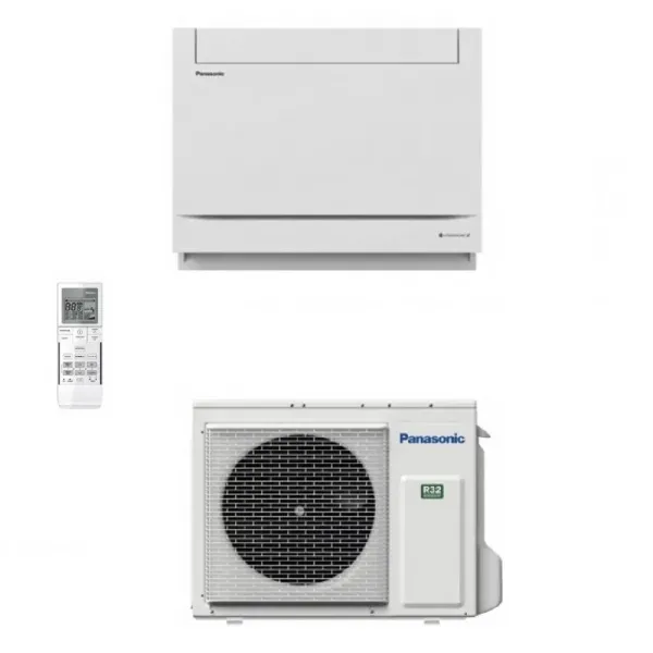 Panasonic 2.5 kW Mono Split CS-Z25UFEAW CU-Z25UBEA Klimaanlagen Fußboden Console Weiß 9000 Btu R-32 CS-Z25UFEAW+CU-Z25UBEA