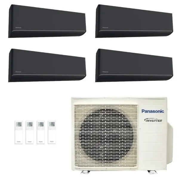 Panasonic Quadri 2.0+2.0+2.0+2.0 kW CU-4Z68TBE CS-XZ20ZKEW-H CS-XZ20ZKEW-H CS-XZ20ZKEW-H CS-XZ20ZKEW-H Klimaanlagen Graphitgr...