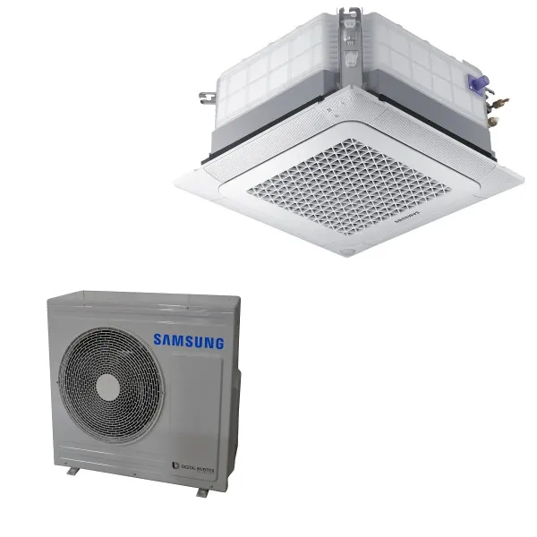 Samsung Gewerbeklimaanlagen Mono Split Kassettengerät 4 Luftauslässe WindFree Einzelphase Gas R-32 24000 Btu 7.1 kW A++ A+ AC...