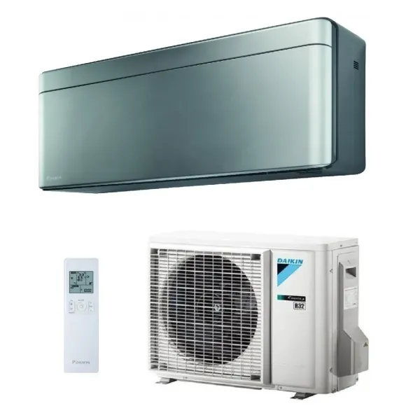 Daikin Mono Split 7000 Btu FTXA20CS RXA20A8 Klimaanlagen Serie Stylish Total Silver Silbernen WiFi 2.0 kW R-32 FTXA20CS+RXA20A8