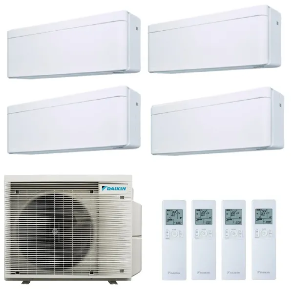 Daikin Quadri Split 7+7+7+9 Stylish 4MXM68A9 FTXA20CW FTXA20CW FTXA20CW FTXA25CW Klimaanlagen Stylish Weiß WiFi FTXA-CW-7+7+7...