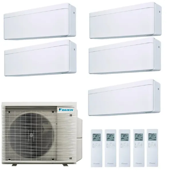 Daikin Penta Split 9+9+9+12+12 5MXM90A9 FTXA25CW FTXA25CW FTXA25CW FTXA35CW FTXA35CW Klimaanlagen Stylish Weiß WiFi FTXA-CW-9...