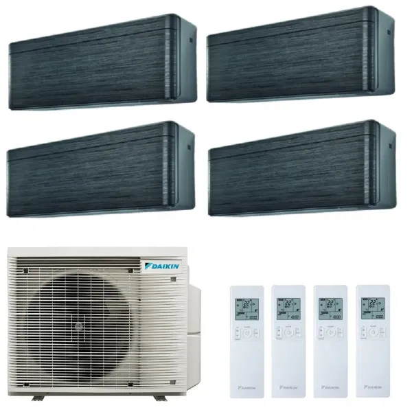 Daikin Quadri Split 7+7+7+9 Stylish 4MXM68A9 FTXA20BT FTXA20BT FTXA20BT FTXA25BT Klimaanlagen Stylish Blackwood WiFi FTXA-BT-...