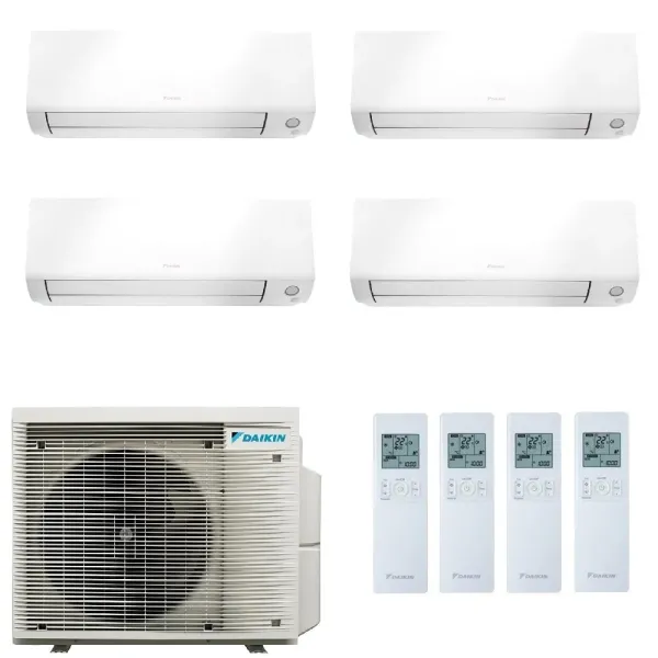 Daikin Quadri Split 5+5+7+7 Perfera 4MXM68A9 CTXM15A CTXM15A FTXM20A FTXM20A Klimaanlagen Perfera All Seasons WiFi FTXM-A-5+5...