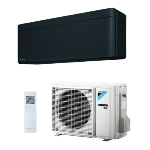 Daikin Mono Split 9000 Btu FTXA25CB RXA25A8 Klimaanlagen Serie Stylish Total Black Schwarz WiFi 2.5 kW R-32 FTXA25CB+RXA25A8