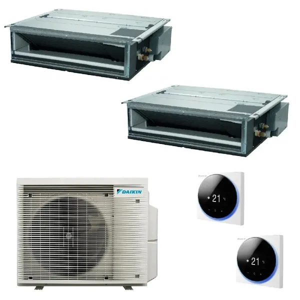 Daikin Duo Split Kanal 9000+9000 Btu 2MXM50A9 FDXM25F9 FDXM25F9 Klimaanlagen mit Madoka-Drahtsteuerung R-32 WiFi Opz FDXM-F9-...