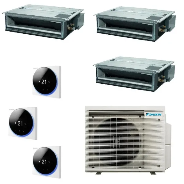 Daikin Trio Split Kanal 9000+12000+12000 3MXM52A9 FDXM25F9 FDXM35F9 FDXM35F9 Klimaanlagen mit Madoka-Drahtsteuerung FDXM-F9-2...