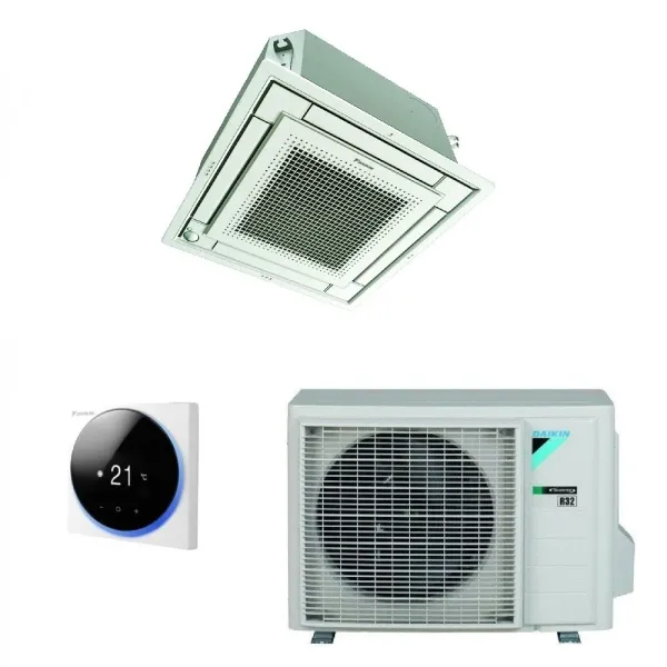 Daikin Mono Split Kassettengerät 9000 Btu FFA25A9 RXM25R9 Klimaanlagen mit Drahtbefehl Madoka R-32 WiFi Optional A++ A+ FFA25...