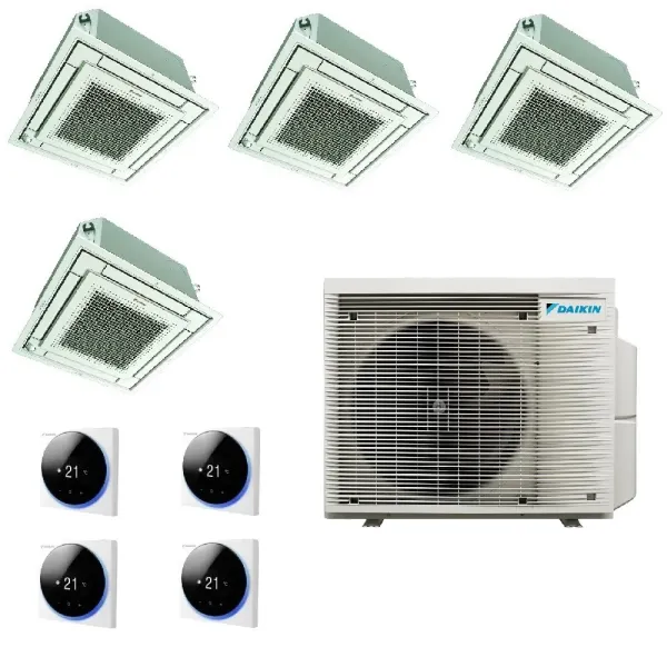 Daikin Quadri Split Kassettengerät 9+9+9+12 4MXM68A9 FFA25A9 FFA25A9 FFA25A9 FFA35A9 Klimaanlagen mit Madoka-Drahtsteuerung F...