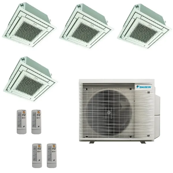 Daikin Quadri Split Kassettengerät 9+9+9+9 4MXM68A9 FFA25A9 FFA25A9 FFA25A9 FFA25A9 Klimaanlagen mit Fernbedienungen FFA-A9-9...