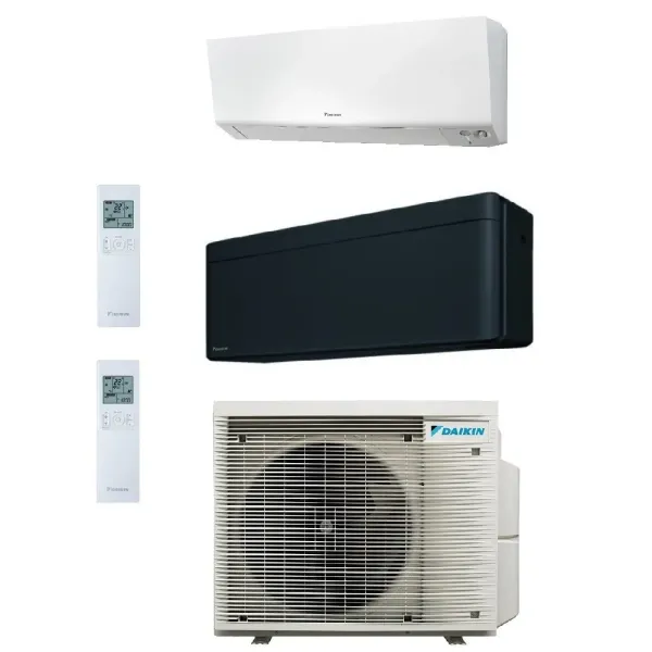 Daikin Duo Split Stylish 7000+15000 Btu 2MXM50A9 FTXM20A FTXA42CB Klimaanlagen 2.0+4.2 kW WiFi R-32 Stylish Total Black FTXA-...