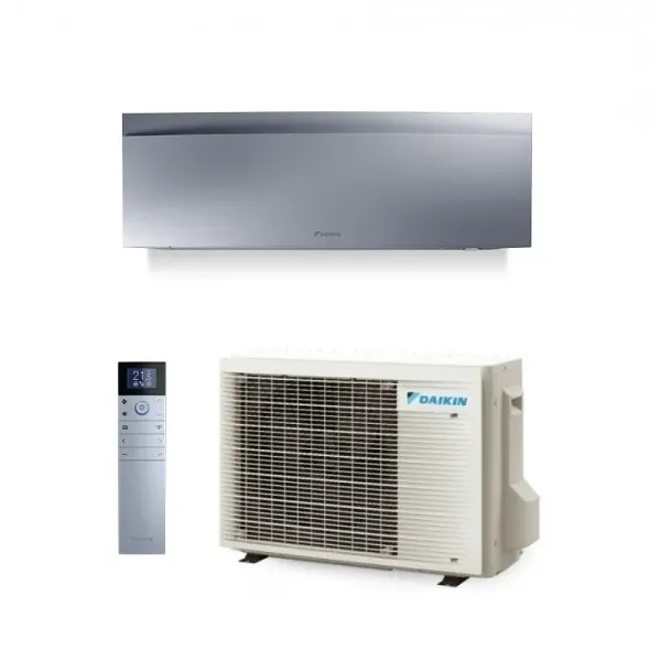 Daikin Mono Split 7000 Btu FTXJ20AS RXJ20A Klimaanlagen Serie Emura 3 Silber Silbernen WiFi 2.0 kW R-32 FTXJ20AS+RXJ20A