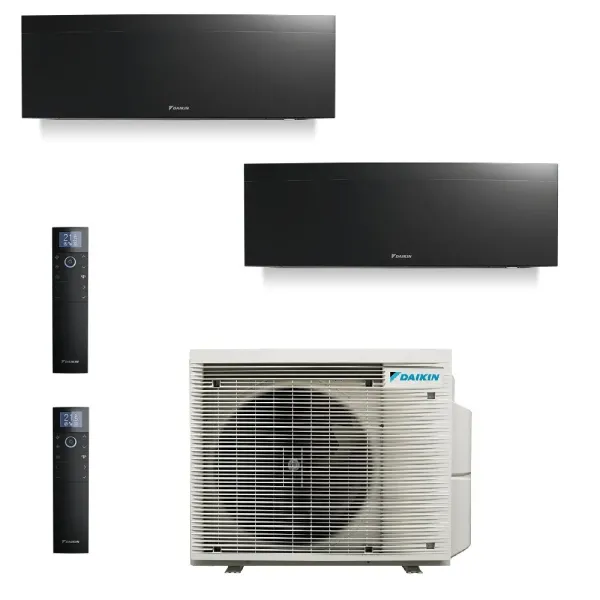 Daikin Duo Split Emura 7000+15000 Btu 2MXM68A9 FTXJ20AB FTXJ42AB Klimaanlagen 2.0+5.0 kW WiFi R-32 Emura 3 Schwarz FTXA-AB-7+...