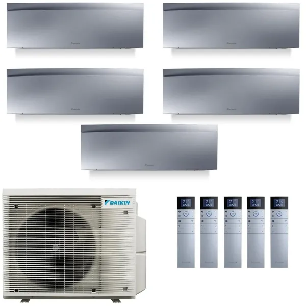 Daikin Penta Split 7+7+7+7+12 5MXM90A9 FTXJ20AS FTXJ20AS FTXJ20AS FTXJ20AS FTXJ35AS Klimaanlagen Emura 3 Silber WiFi FTXA-AS-...