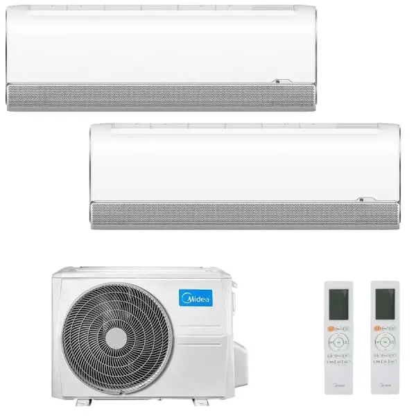 Midea Duo Split 9+9 Btu Breezeless+ M2OH-14HFN8-Q