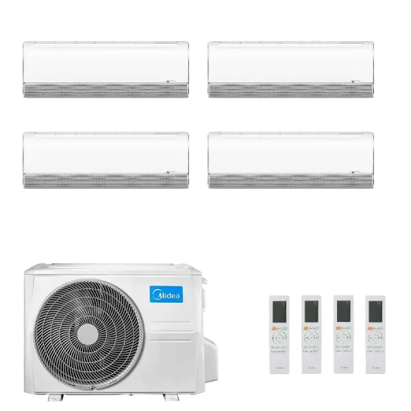 Midea Quadri Split 9+9+9+9 Btu Breezeless+ M4OE-28HFN8-Q