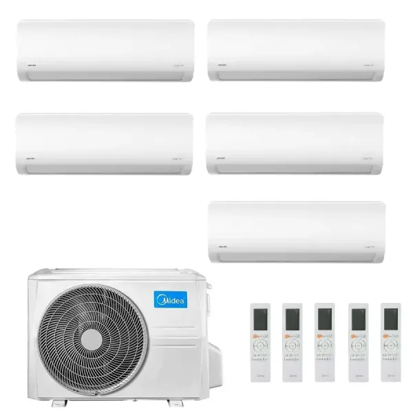 Midea Penta Split 9+9+9+9+9 Btu Xtreme Pro GREEN M5OE-42HFN8-Q