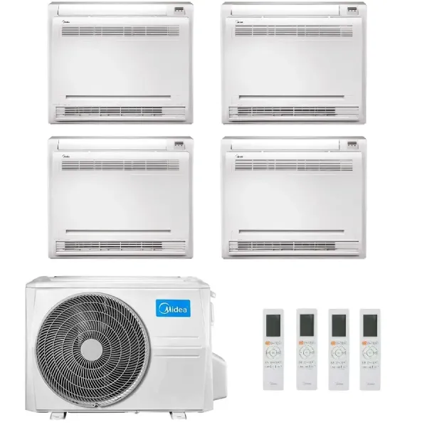 Midea Quadri Split 9+9+9+9 Btu Console M4OE-28HFN8-Q