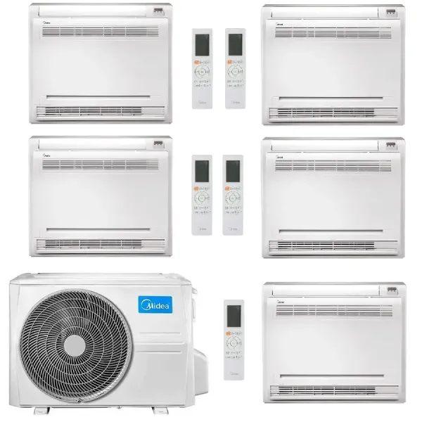 Midea Penta Split 9+9+9+9+9 Btu Console M5OE-42HFN8-Q