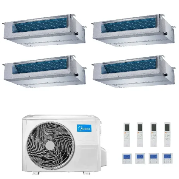 Midea Quadri Split 9+9+9+9 Btu Kanal M4OE-28HFN8-Q