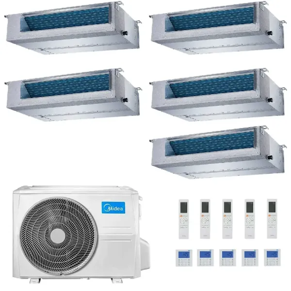 Midea Penta Split 9+9+9+9+9 Btu Kanal M5OE-42HFN8-Q