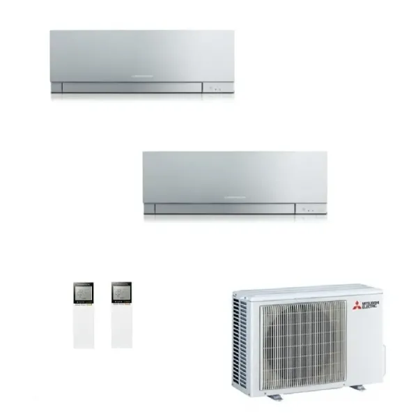 Klimaanlagen Mitsubishi Duo Split 7+12 Btu Silbernen MXZ-2F42VF4