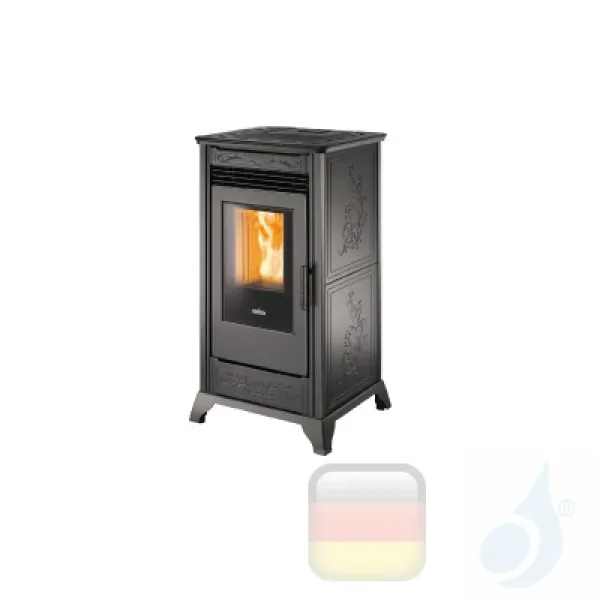 Ravelli Hydro Pelletofen HRV 120 COUNTRY 12 kW Beschichtungstyp keramic Schwarz A+ Ravelli-K0038AR03-BLK