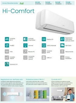 Klimageräte Hisense Inneneinheit 24000 Btu Serie Hi Comfort