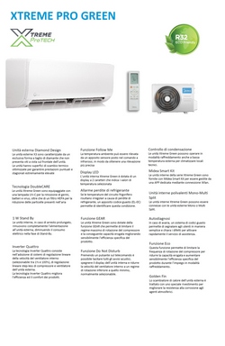 Klimaanlagen Midea Inneneinheit 12000 Btu Xtreme Pro GREEN